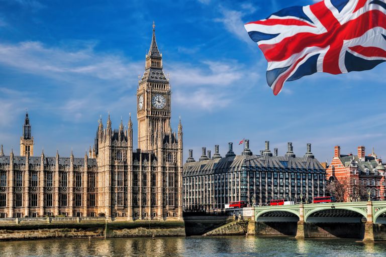 formwork company - Big Ben with flag of United Kingdom